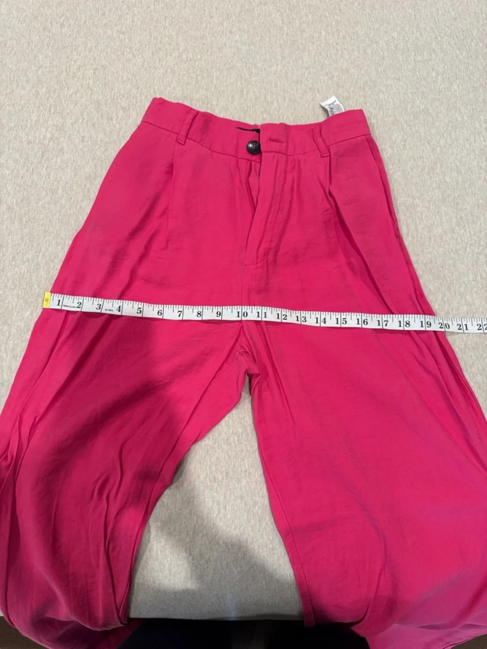 Zara Hot Pink Wide-Leg pants size XS